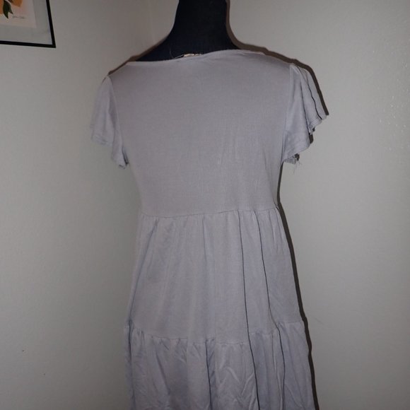 Blue flowy summer babydoll dress - Picture 4 of 4